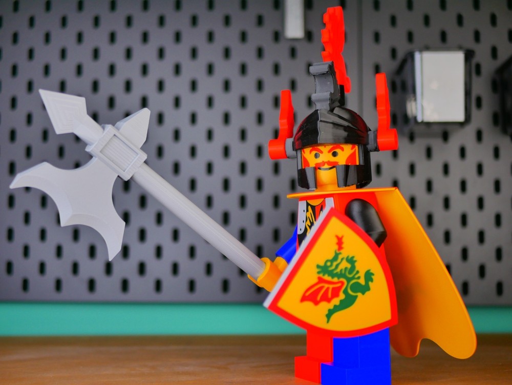 3D PRINTED - 9" - Classic Castle Dragon Master Figure