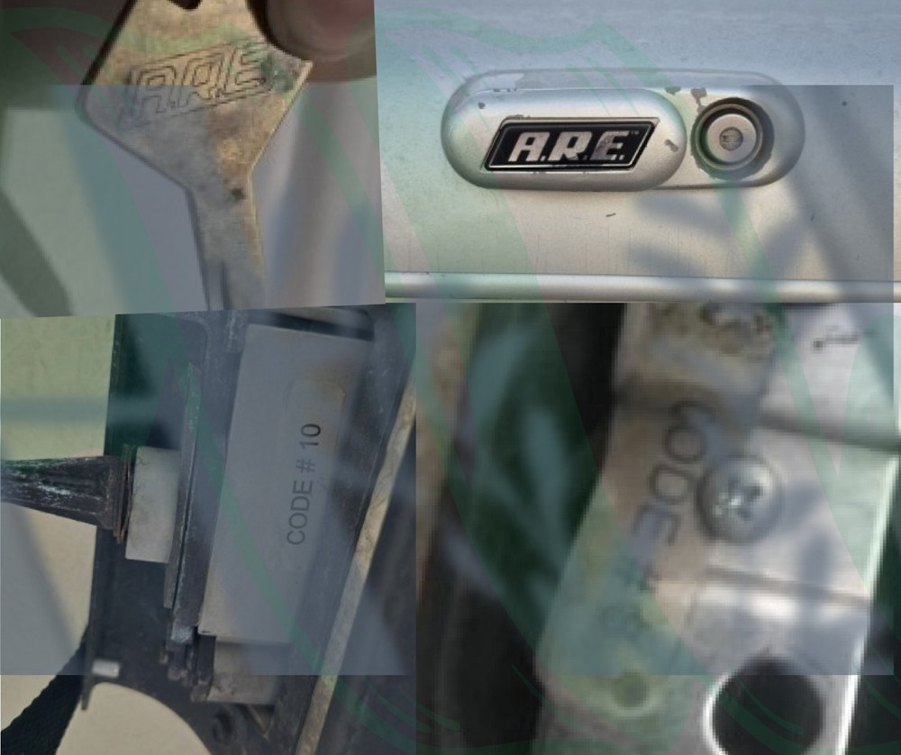 A.R.E. ARE Key Truck Cap Replacement Keys Cut to Code 1-20