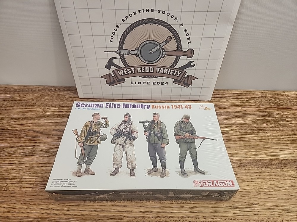 DRAGON 6707 GERMAN ELITE INFANTRY FIGURES KIT-NIB-1:35 SCALE