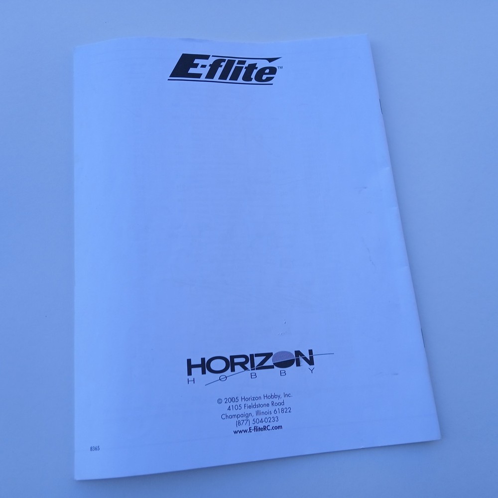 Blade CX Helicopter Instruction Manual E-flite