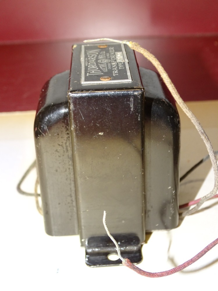 Thordarson Type 72D01 Transformer, Pri 4360 Ohms, Sec 2572 Ohms