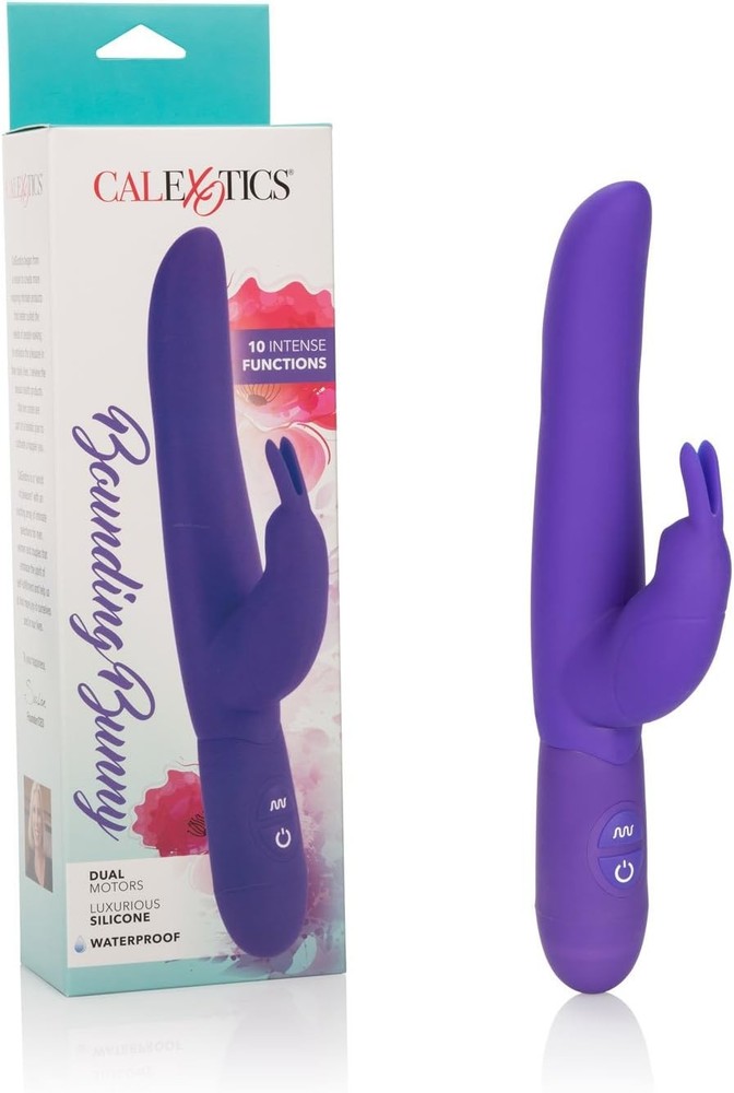 CalExotics Posh 10-Function Silicone Bounding Bunny - Purple