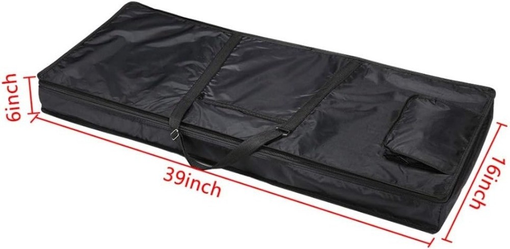 Waterproof 61 Key Keyboard Gig Bag with Foam Padding