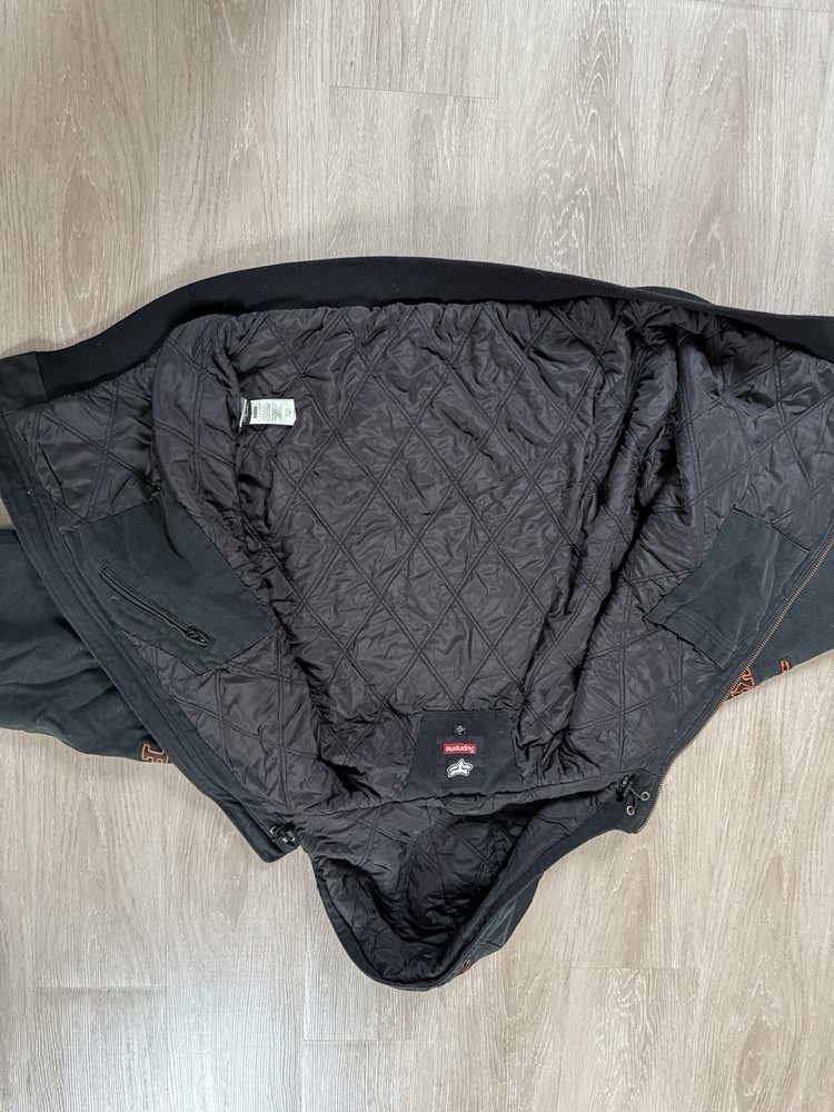 Supreme x Fox Racing Hooded Work Jacket Black Size XL