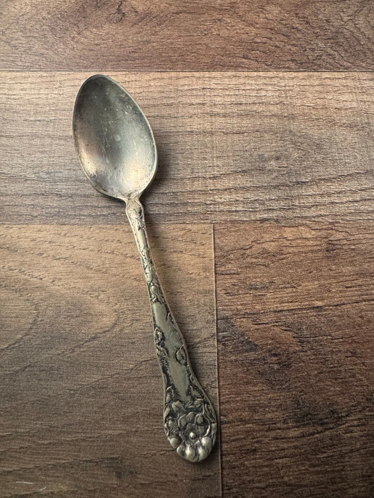 1877 Niagara Falls Silver Co. Silverplated Teaspoon Wild Rose Pattern