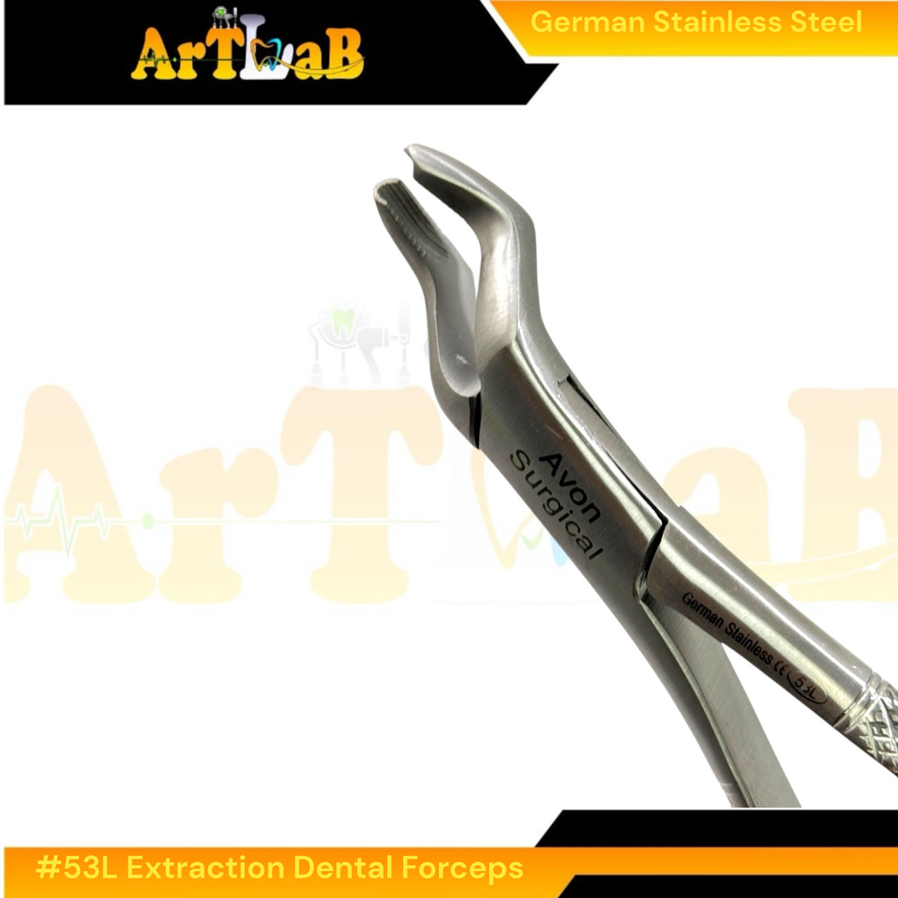 2PK - Molar Extraction Forceps #53L & 53R - Upper Left & Right - Serrated