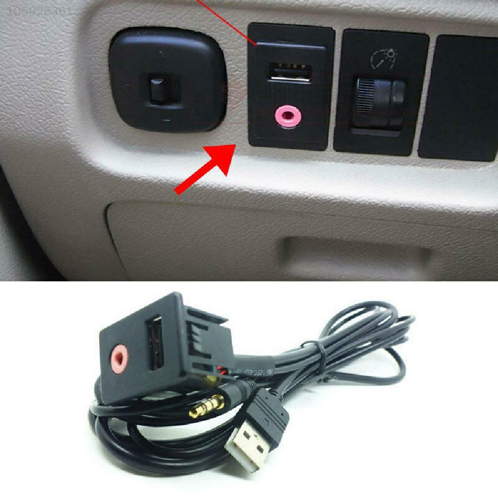 ABS AUX+USB Modification jack Switch Wire Audio Conversion Cable for VW Toyota
