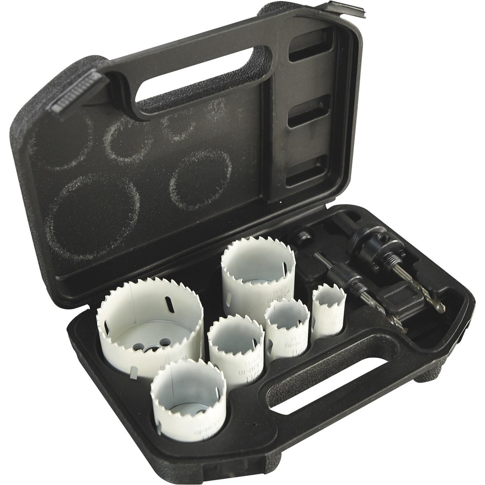 Klutch Bimetal Hole Saw, 8-Pc. Set