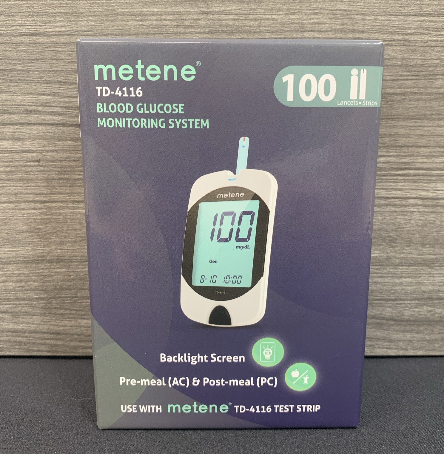 Metene TD-4116 Blood Glucose Monitoring System Kit(fresh Product) Exp Date 26