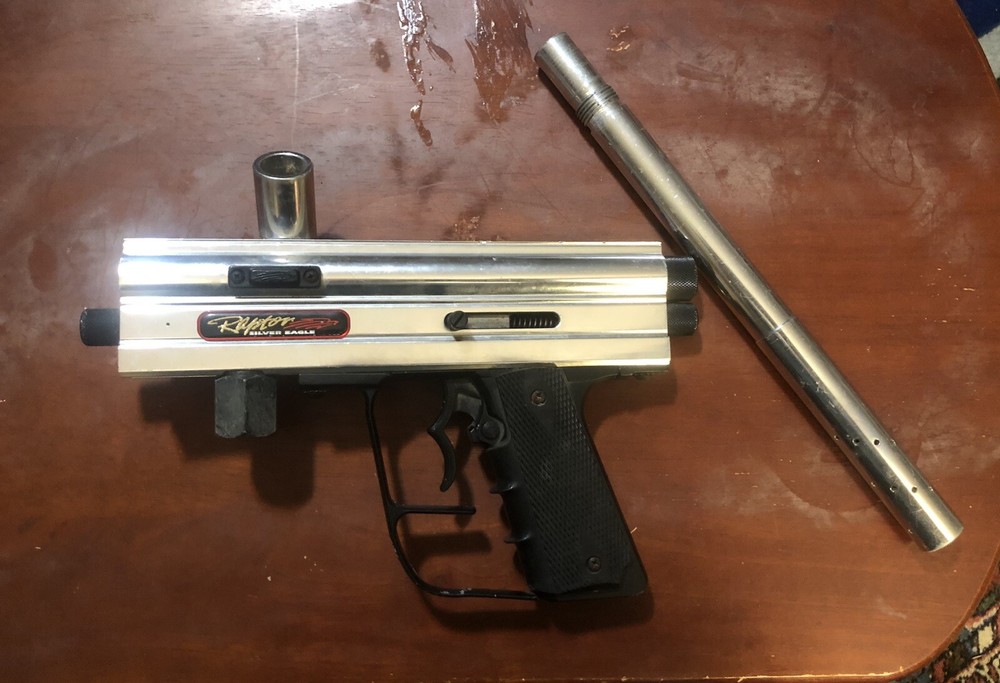 Vintage RAPTER SILVER EAGLE PAINT BALL GUN