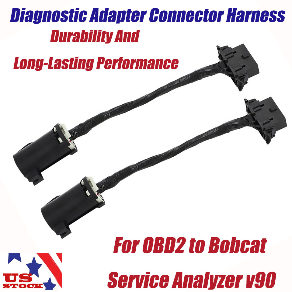 For OBD2 to Bobcat Service Analyzer v90 Diagnostic Adapter Connector Harness