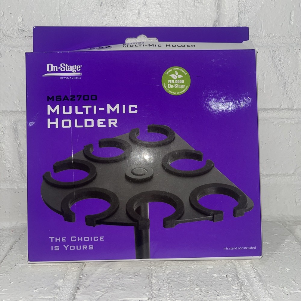 On-Stage MSA2700 Multi-Mic Holder (Microphone Organizer, Display, Caddy, Support