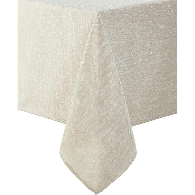 Elegant Rectangular Tablecloth 100 Polyester Durable Shimmering Dining Events US