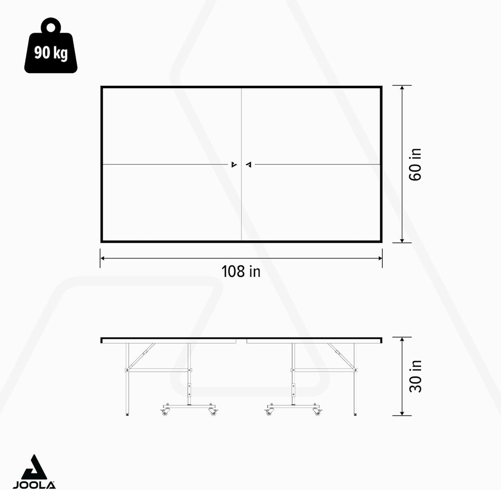 NOVA Outdoor Ping Pong Table with Waterproof Table Tennis Net Set - Quick Assemb