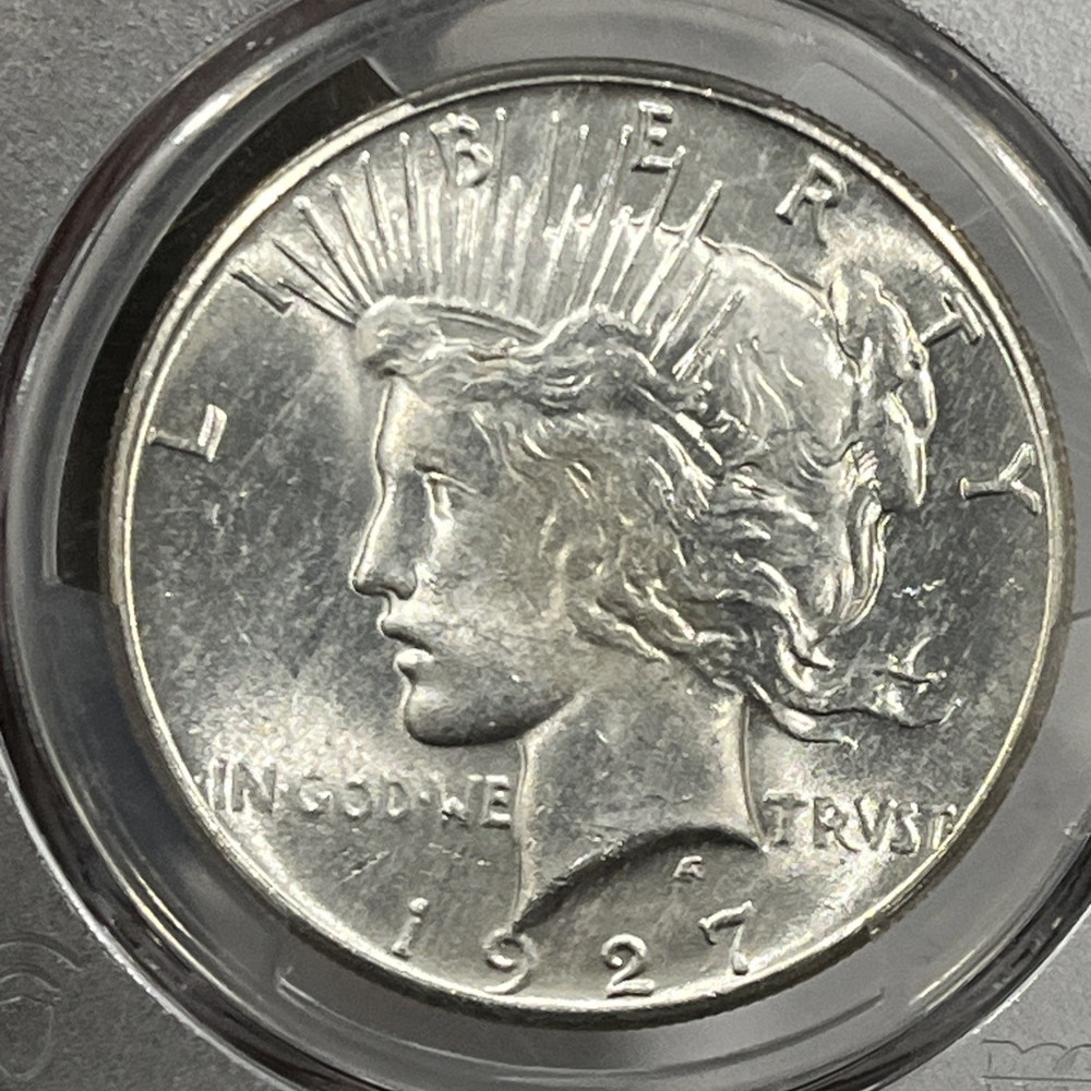 1927 $1 Peace Dollar PCGS MS63