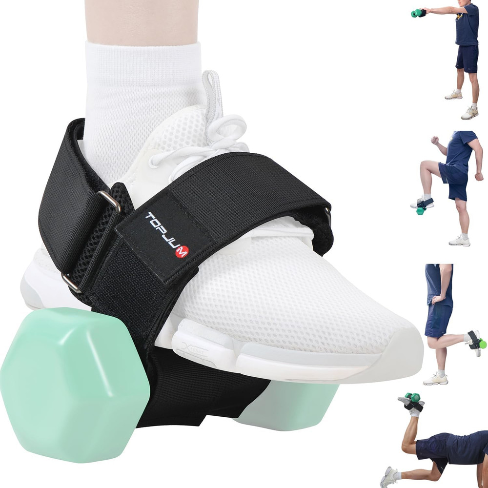 Adjustable Dumbbell Foot Attachment for Leg Workouts and Strength Training