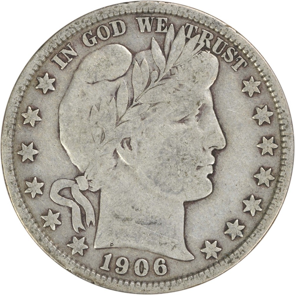 1906 Barber Silver Half Dollar F Uncertified #403