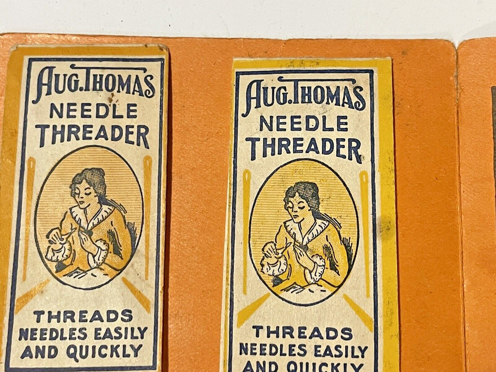 VTG MIXED LOT Sewing Wire Needle Threader ADVERTISING AUG THOMAS, WITCH THREADER