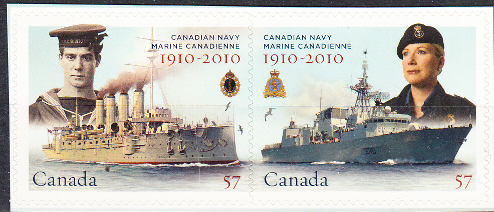 W CANADA 2385-2386i NAVY CENTENNIAL