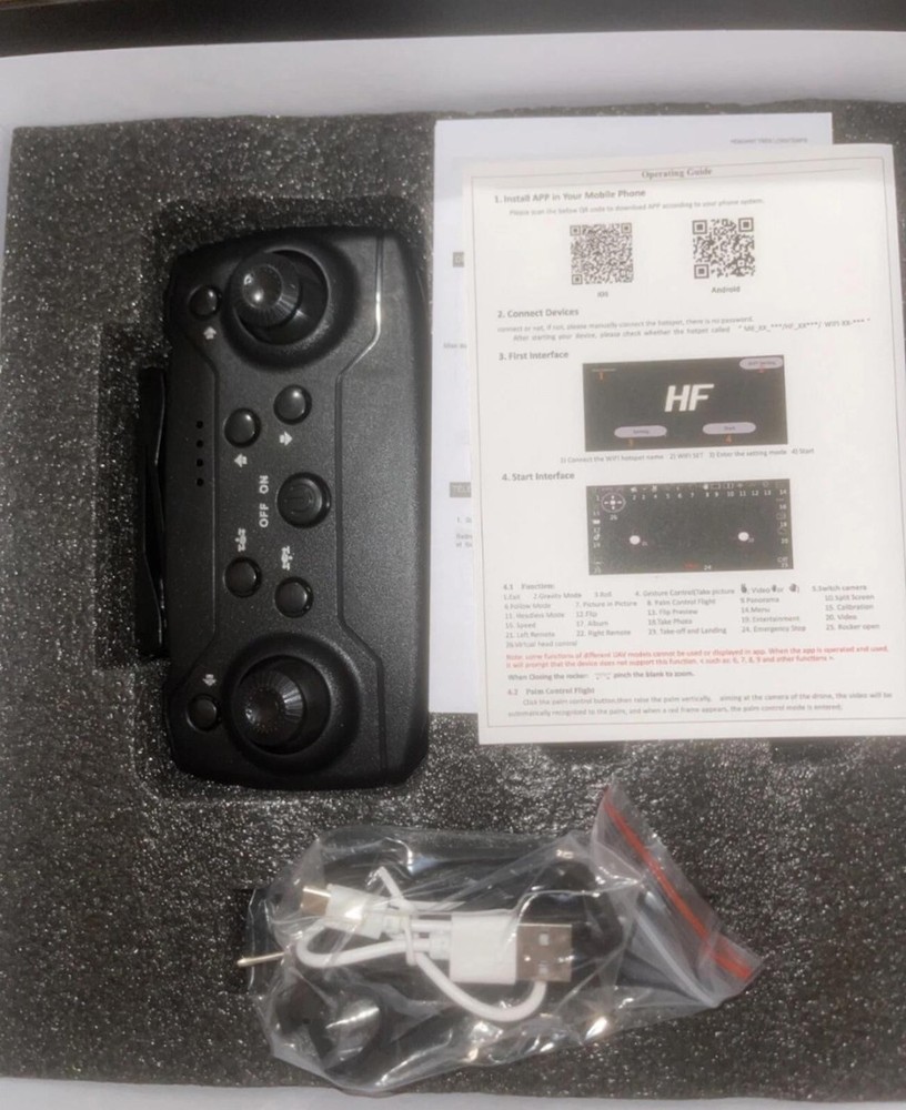 Yomi Avoid Obstacles Drone, Black, Foldable, 4K HD Camera
