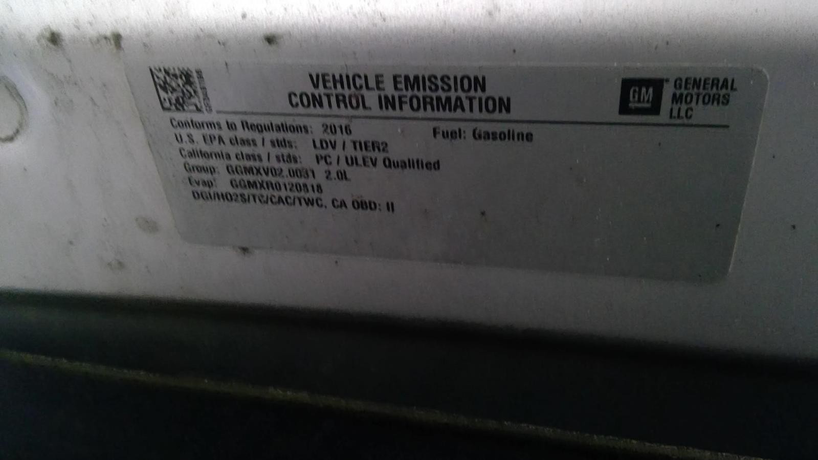 Used Engine Complete Assembly fits: 2016 Chevrolet Malibu 2.0L VIN X 8th digit o