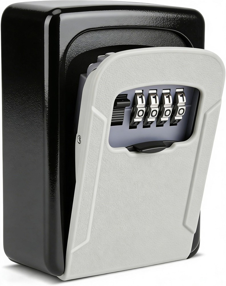 Key Lock Box,Combination Lockbox Wall-Mounted Key Storage Box for Keys,Large ...