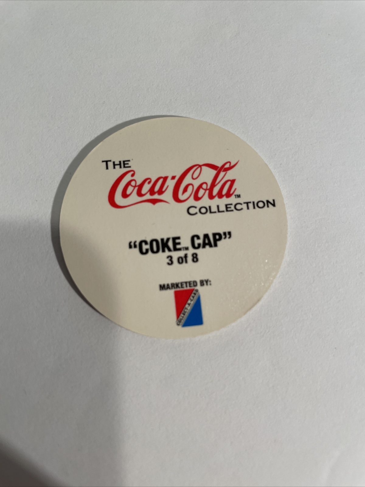 1993 Collect-A-Card - Coca Cola "Coke Cap" Pogs Series 1 - Set of 8 Complete Set
