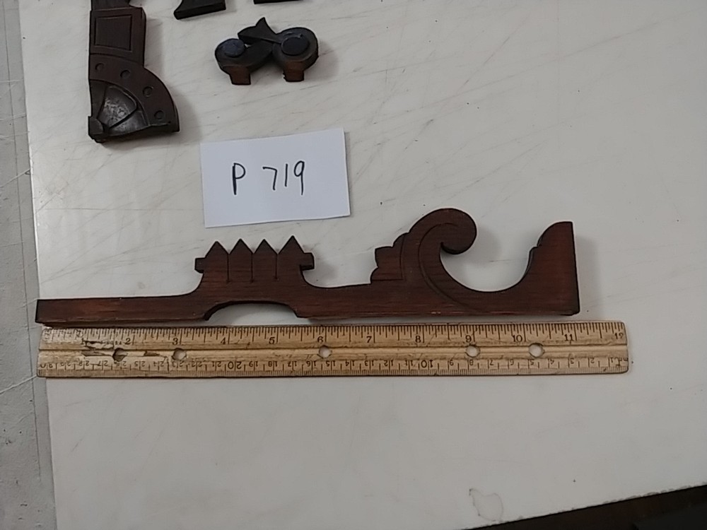 6 ASSORTED CLOCK FANCY WOODEN TRIM