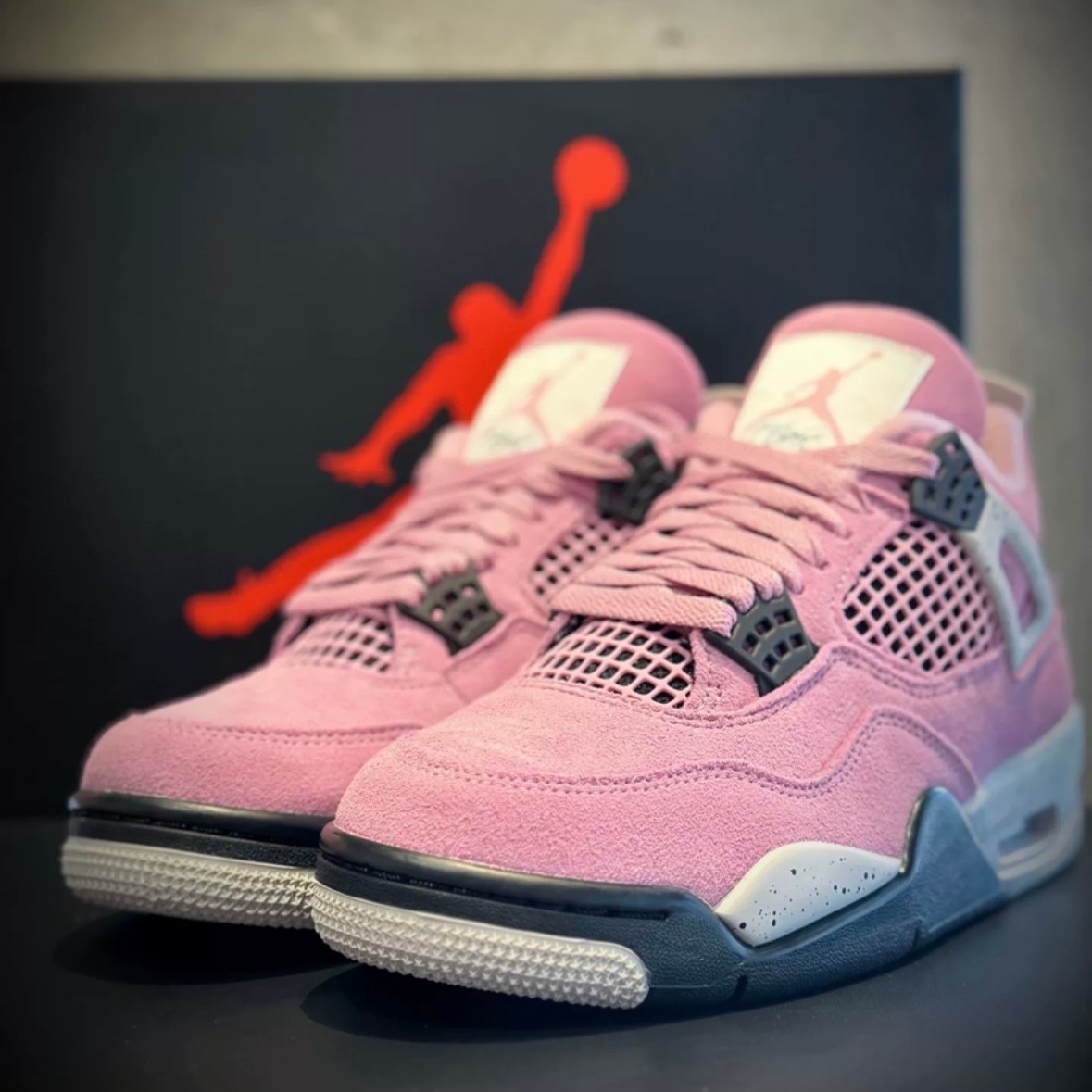 Jordan 4 'Orchid" Retro Mid Top Basketball Men's & Women's Shoes