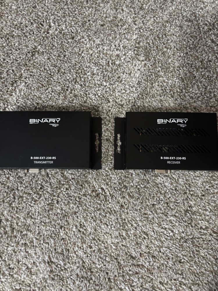 Binary B-500-EXT-230-RS HDMI Extender Transmitter Receiver Set, RS-232, Network