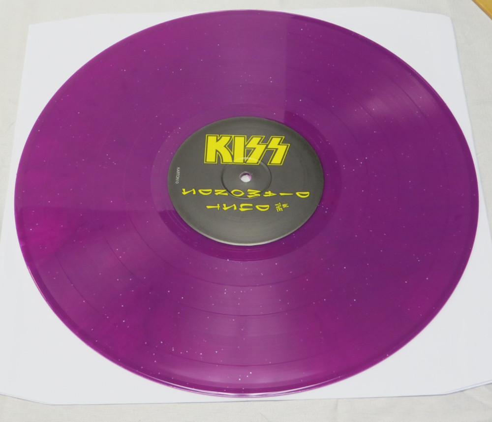 KISS DIAMONDS IN THE DUST PURPLE SPARKLE VINYL RECORD