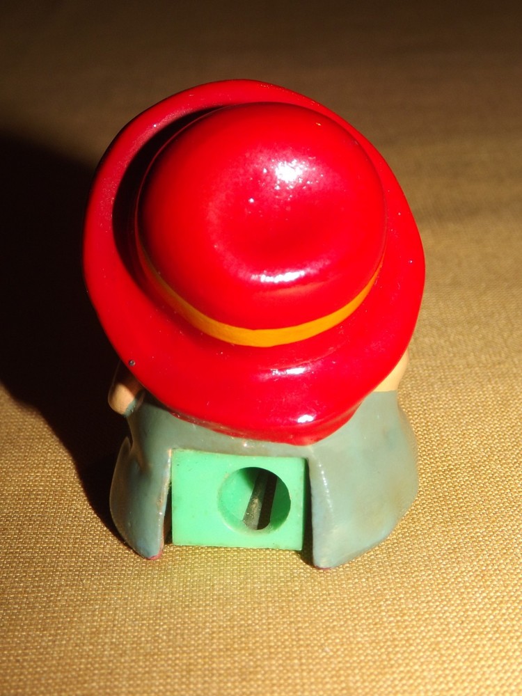 2" HIGH DOG WITH RED HAT PENCIL SHARPENER