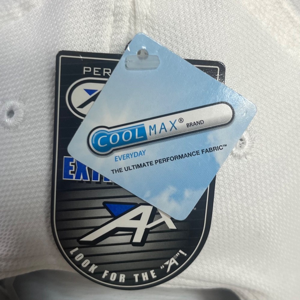 Mylan Classic Performance Golf Cap Hat White Adjustable Strap Back New