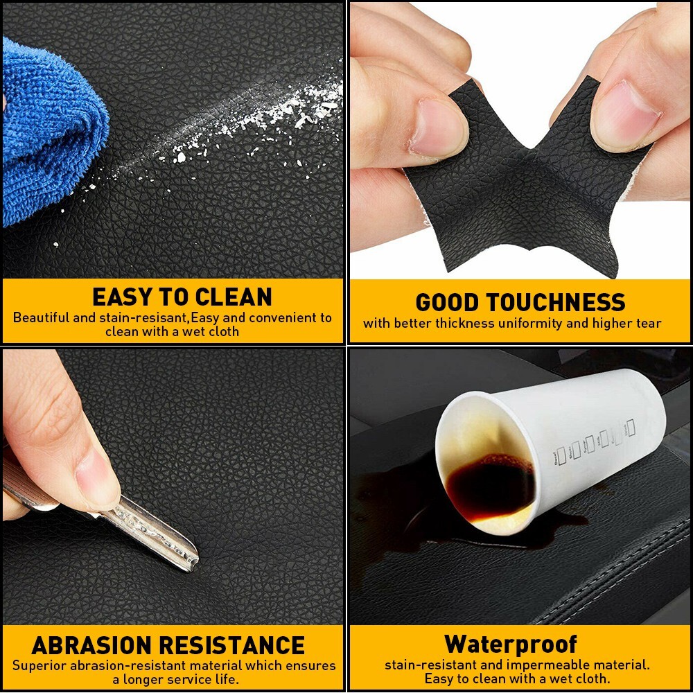 Leather Center Console Armrest Lid Cover For Ford Explorer 2011-2018 Black