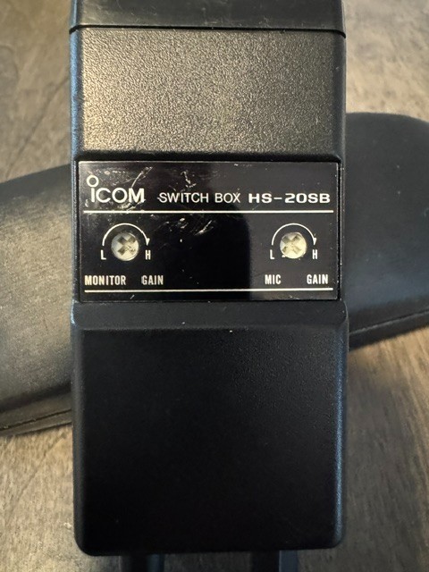 Icom HS-20SB Aviation Communication headset Switchbox For IC A20 Transceiver