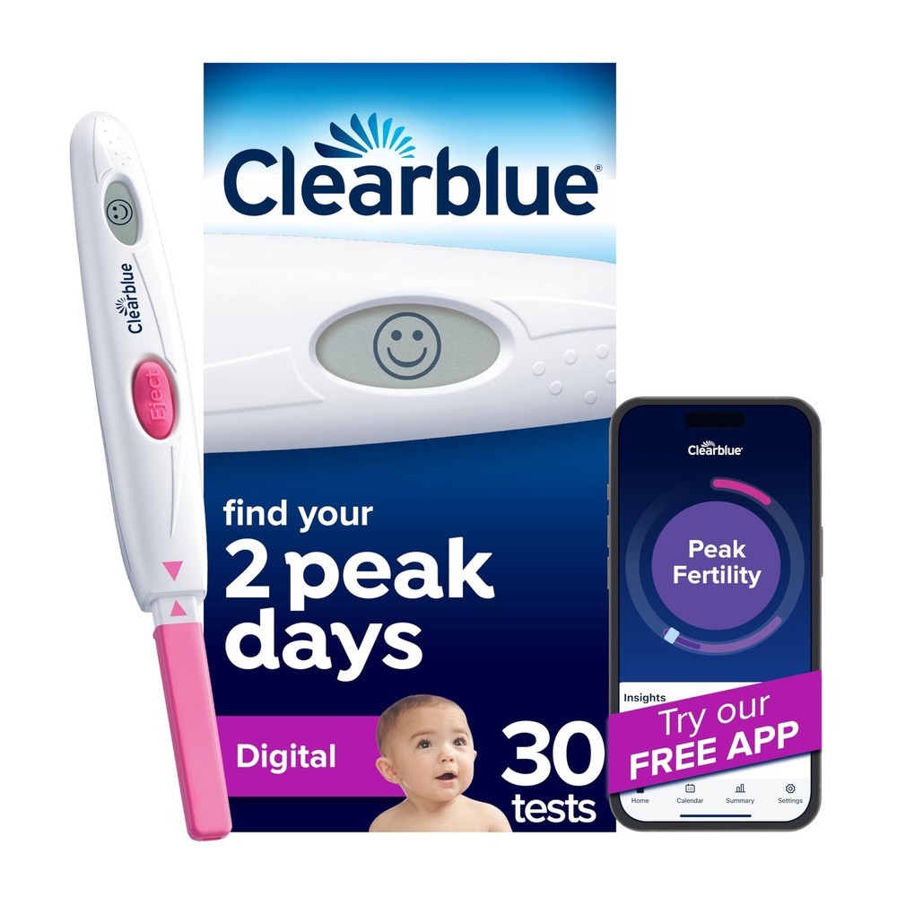 Clearblue Digital Ovulation Test, 30 Count 30 Count, White