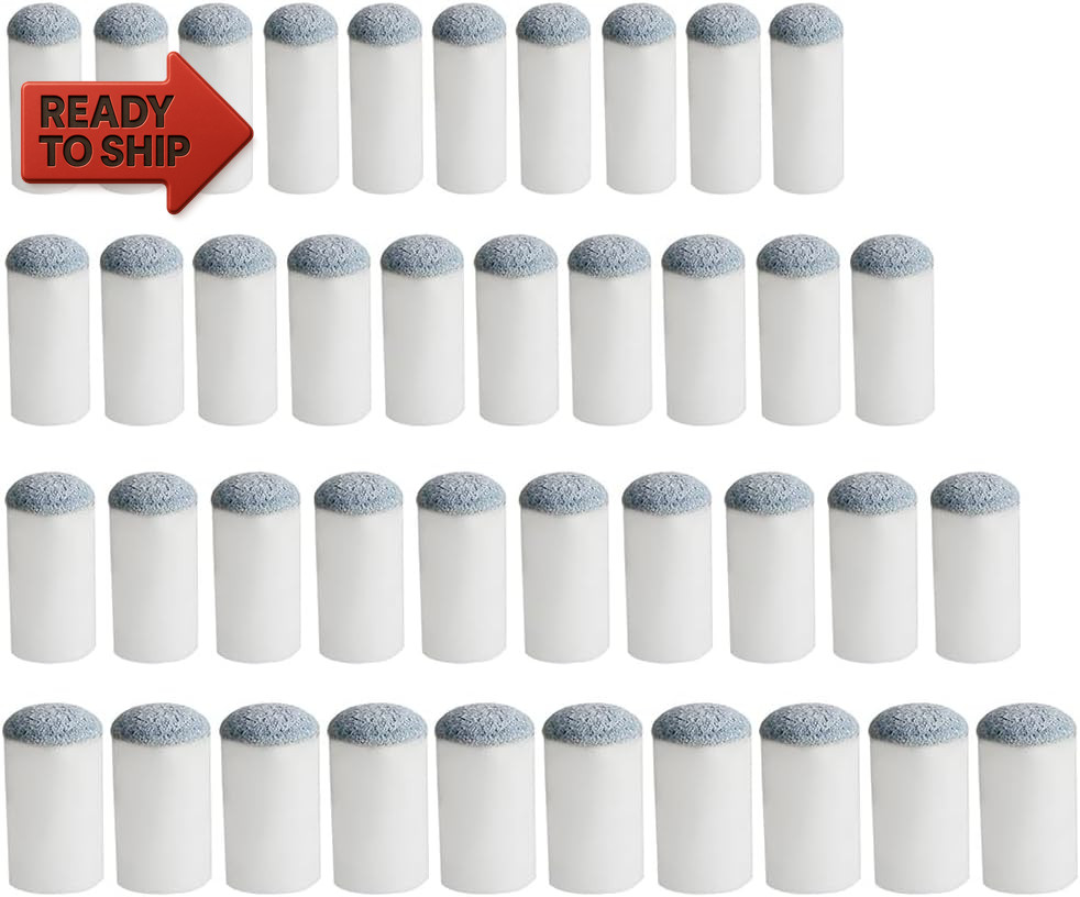 Pengxiaomei 40Pcs Slip on Pool Cue Tips Replacement Billiard Cue Tips 4 Sizes S