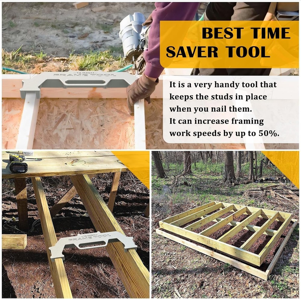 Precision Aluminum Framing Tool - 16-Inch Size for Accurate Wall Installations