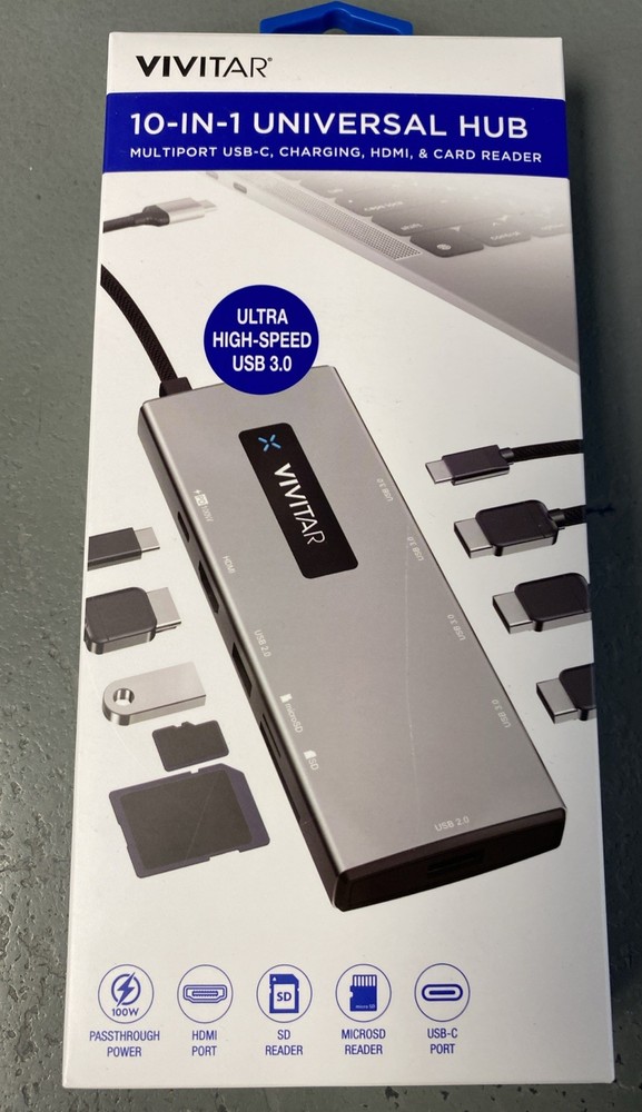 Vivitar 10-in-1 Universal Hub Card Reader