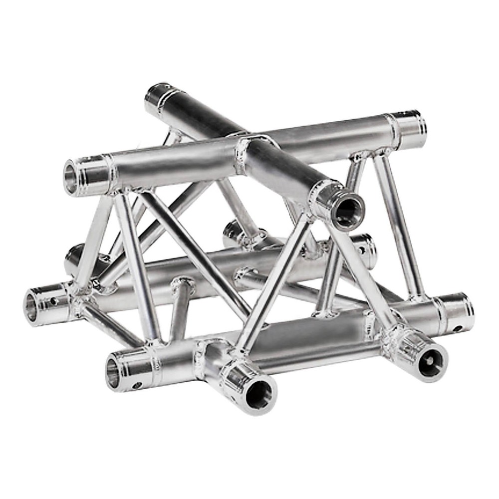 Global Truss TR4100-U/D 1.64Ft 4-Way Cross Junction Triangular Trussing Section