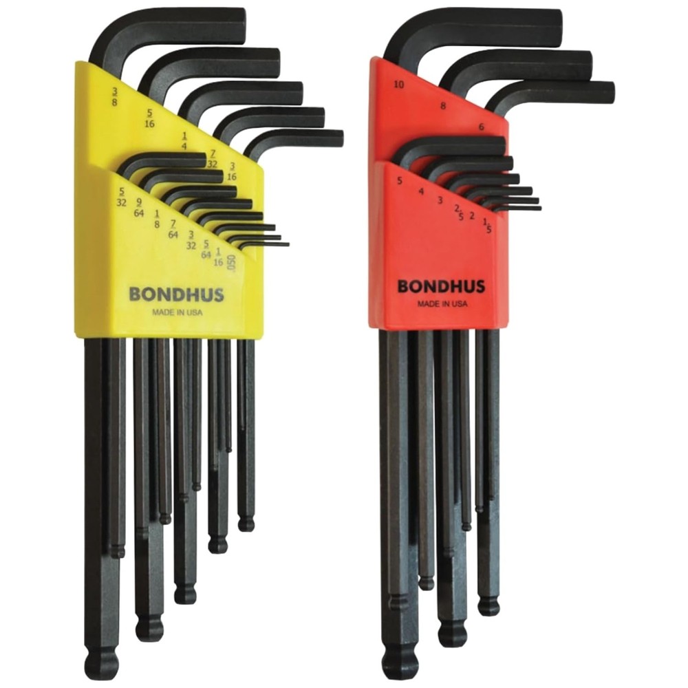 Bondus 20199 L-Wrench Set, Multicolor, Dual Pack