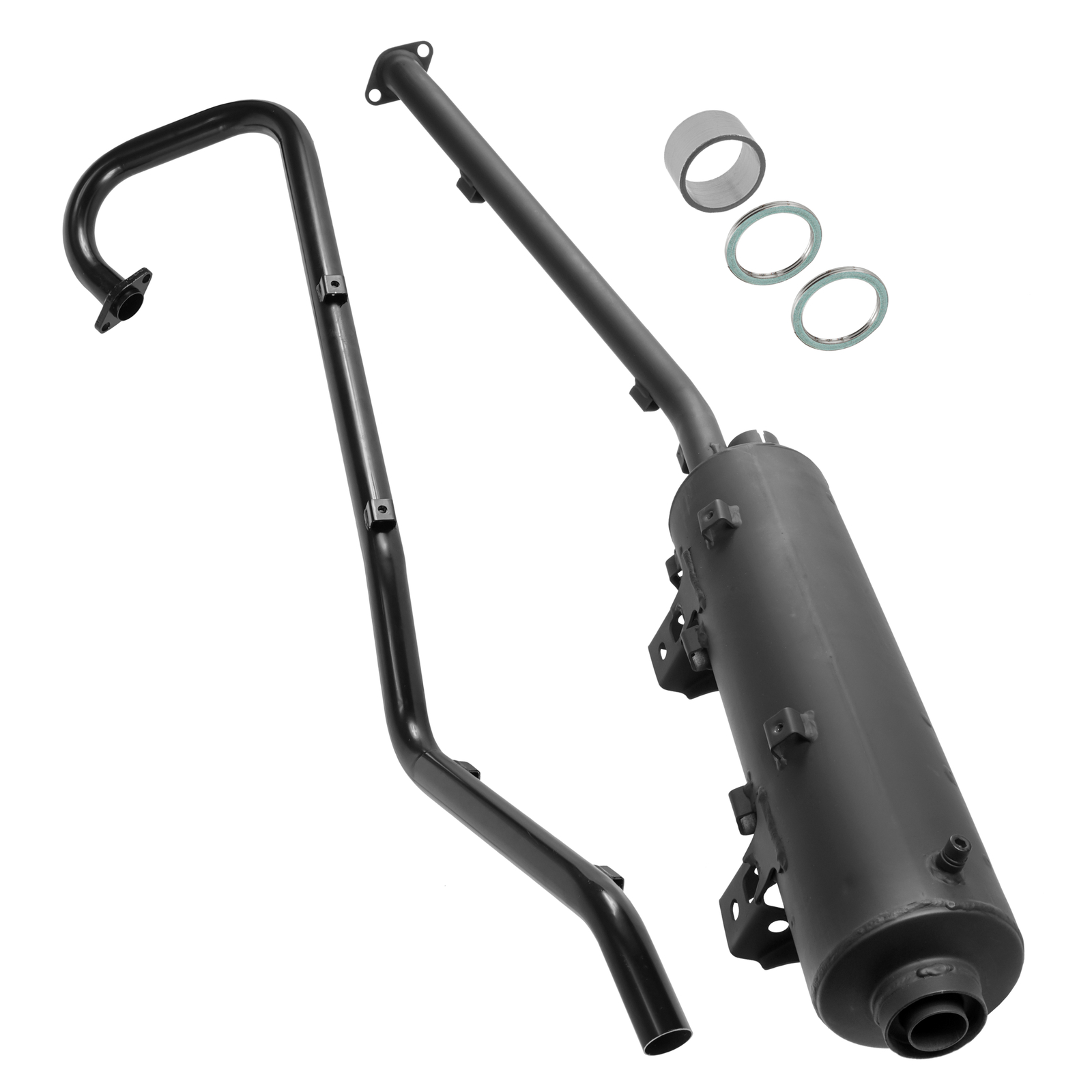 Exhaust Muffler & Pipe w/ Gaskets For Kawasaki Brute Force 750 KVF750 4x4 08-11