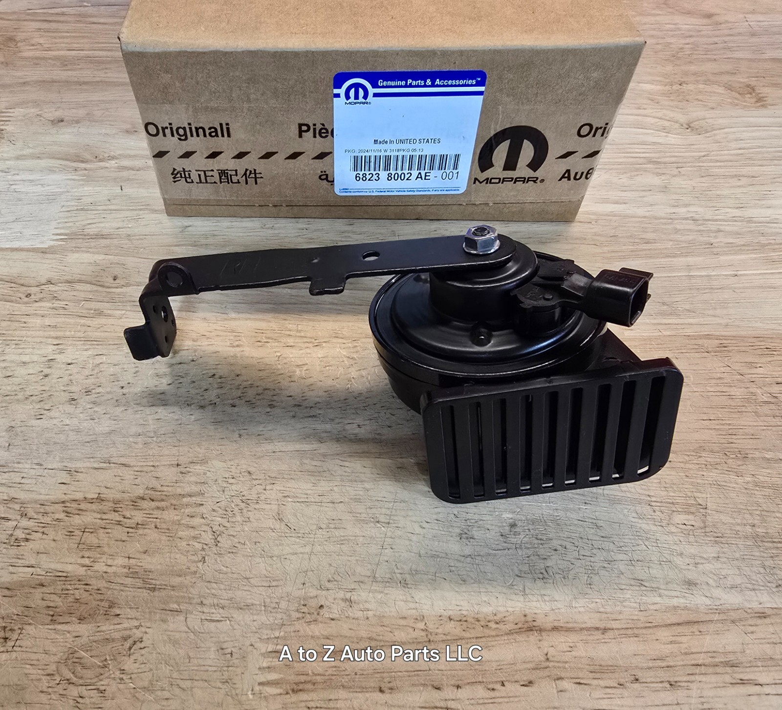 NEW 2015-2023 Dodge Charger, Chrysler 300 HIGH Note Horn & Bracket, OEM Mopar
