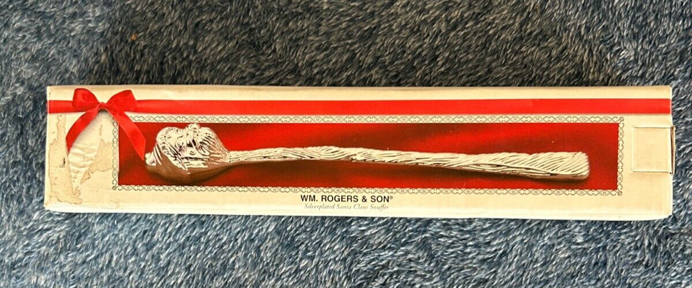 Santa Claus Silverplated Candle Snuffer  - Wm. Rogers & Sons - 2000 - NEVER USED