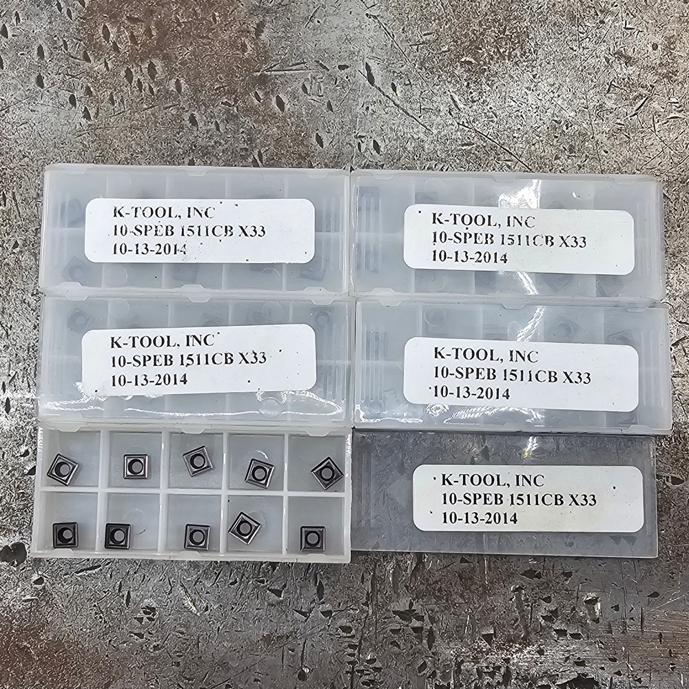 Qty 10 K-Tool SPEB 1511CB SPEB1511CB X33 Grade Carbide Inserts