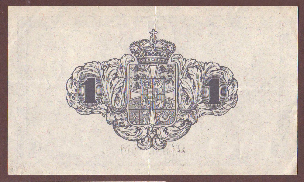 DENMARK 1 Krone 1921 Prefix 2M