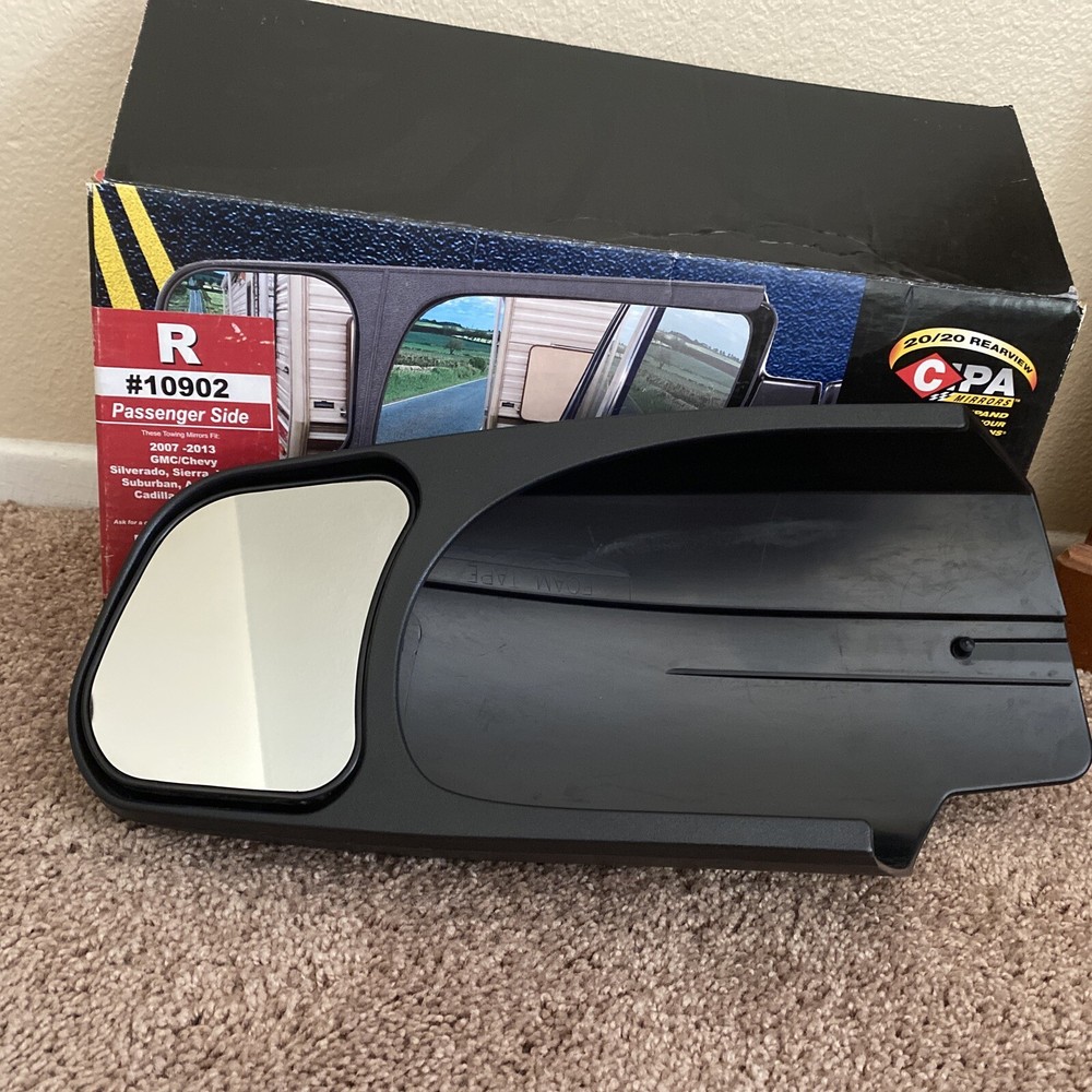 CIPA Custom Towing Mirror Right & Left Set Fits 2007-2013 GMC/Chevy-EUC