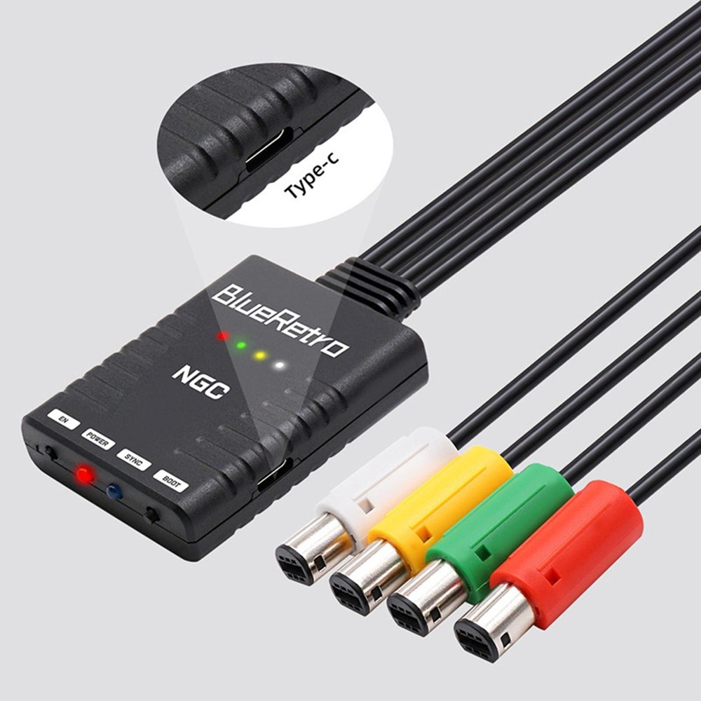 Wireless Controllers Adapter For NGC GameCube Supports 4 Bluetooth Compatible I