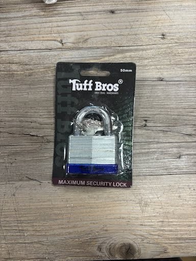 Tuff Bros Laminated Padlock, Short 50 mm