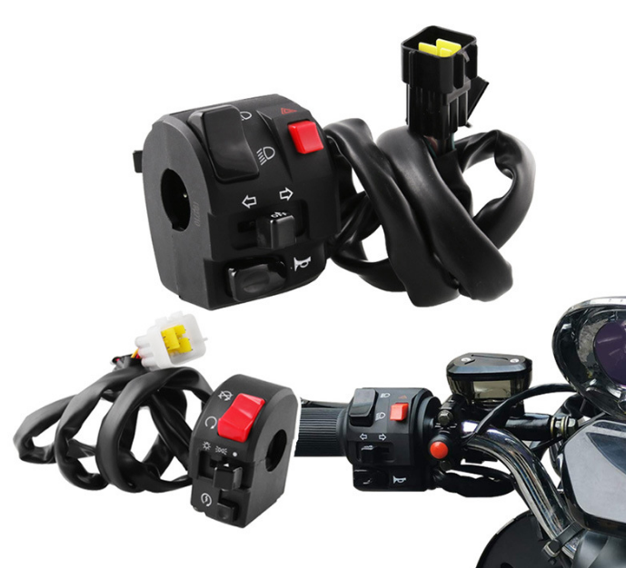 Controller Switch Motorcycle Handlebar Horn Button Turn Signal Fog Light